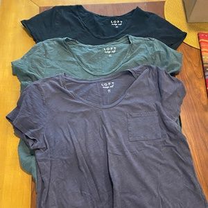 Loft Vintage Soft XL V-Neck T-Shirt Set